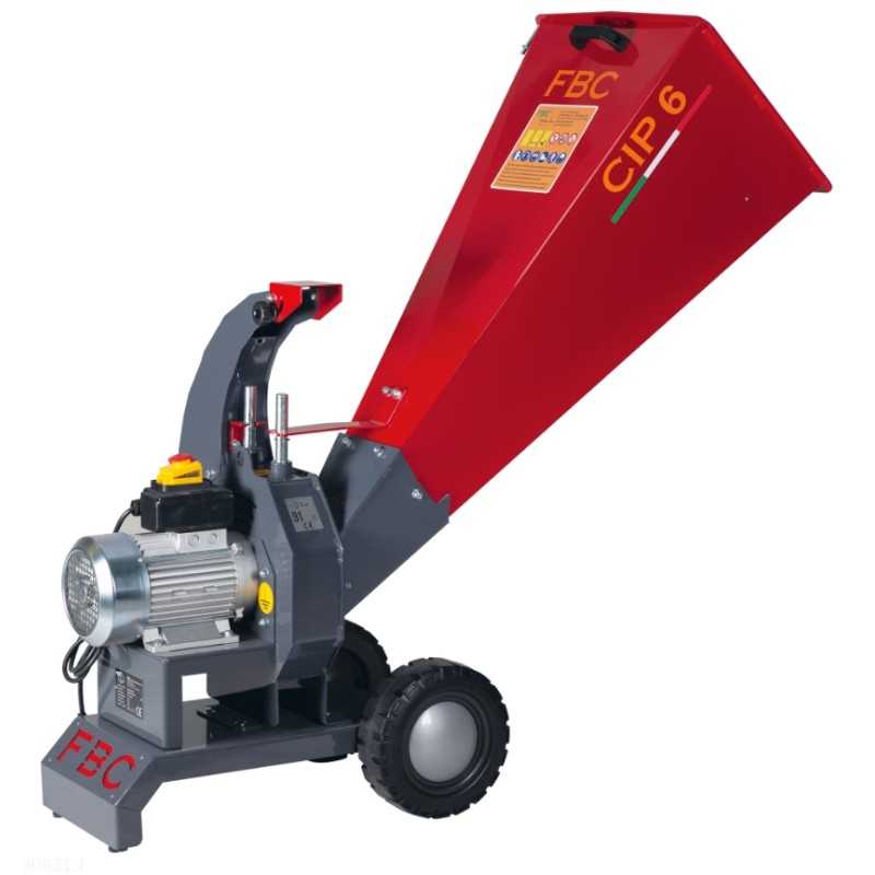 Biotrituradora astilladora FBC CIP.6.EL T motor eléctrico trifásico 4 Hp 380 V 1 cuchilla