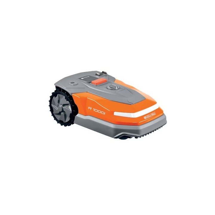 Tondeuse robot OLEOMAC R 1000i, couverture jusqu'à 1000 m², câble périmétrique de 150 m inclus. | Newgardenmac.com