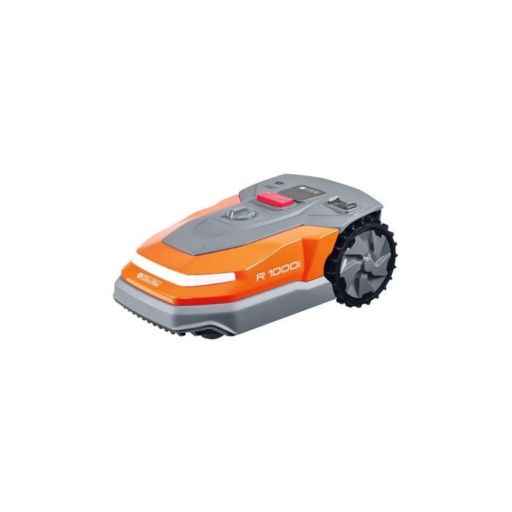 Tondeuse robot OLEOMAC R 1000i, couverture jusqu'à 1000 m², câble périmétrique de 150 m inclus. | Newgardenmac.com