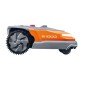 Tondeuse robot OLEOMAC R 1000i, couverture jusqu'à 1000 m², câble périmétrique de 150 m inclus.