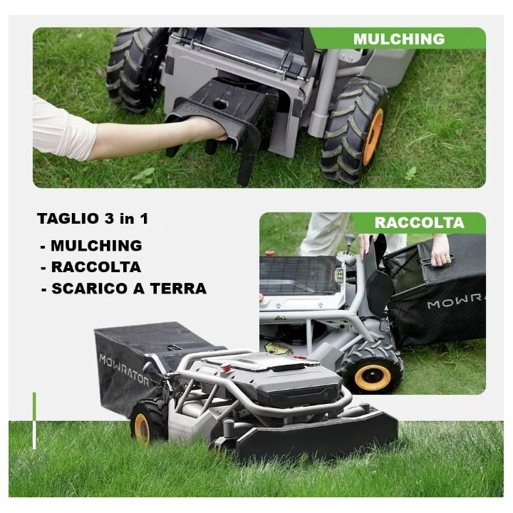 Robot tagliaerba radiocomandato MOWRATOR S1 STANDARD diametro taglio 53 cm | Newgardenmac.com