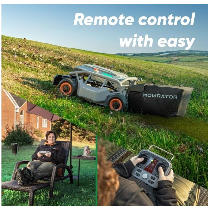 Robot tagliaerba radiocomandato MOWRATOR S1 4WD PRO diametro taglio 53 cm | Newgardenmac.com