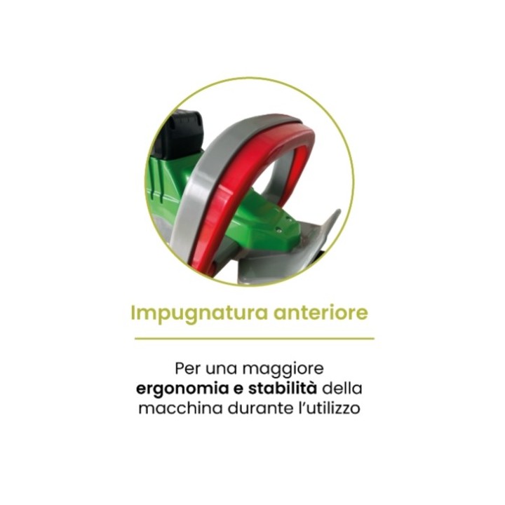 ACTIVE SHARK 1200W cordless hedge trimmer, blade length 60-75 cm | Newgardenmac.com