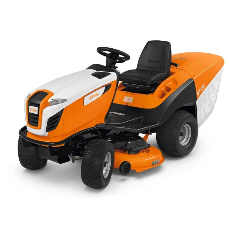 Trattorino a scoppio STIHL RT6112ZL 635cc taglio 110cm cesto 350 Lt meccanico