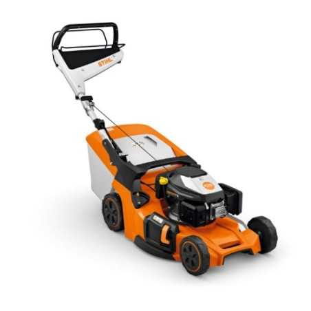 STIHL RM 453 T petrol lawnmower, 166 cc, 51 cm cutting width, 55 L grass catcher | Newgardenmac.com