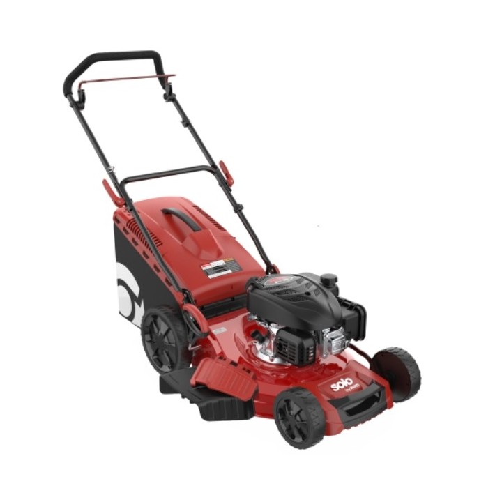 SOLO 4716 P-A Benzinrasenmäher, Schnittbreite 46 cm, 65-Liter-Grasfangkorb | Newgardenmac.com