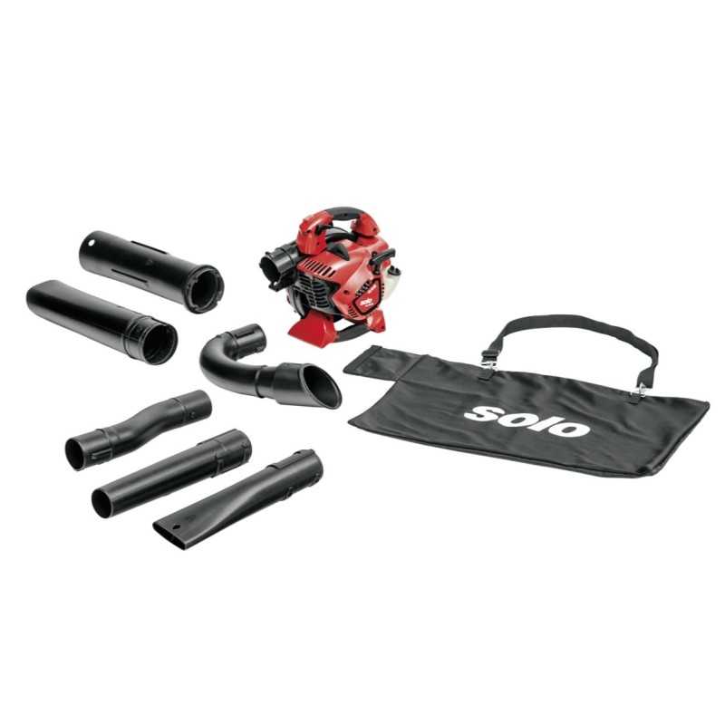 SOLO 442 27.6 cc petrol blower vacuum including suction kit
