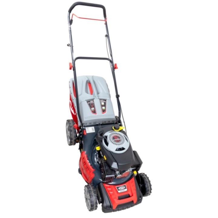 AMA NRS 465T 146cc petrol lawnmower, 46cm cutting width, 60L grass catcher | Newgardenmac.com