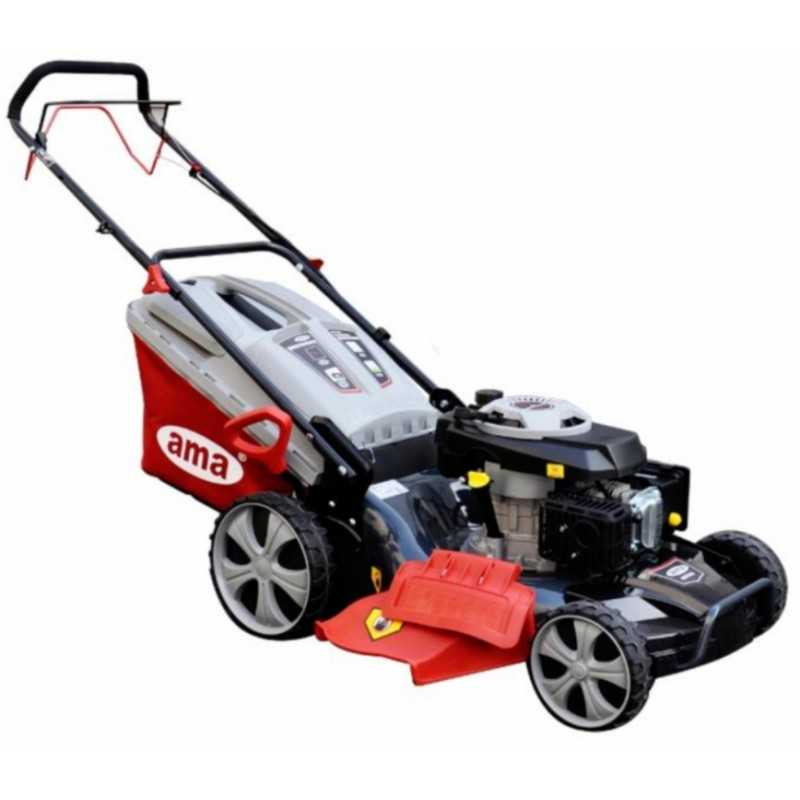 Cortacésped de gasolina AMA NRT 535, 196 cc, ancho de corte 53 cm, recolector de césped 70 L