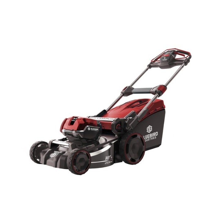 Tondeuse à gazon BLUE BIRD LM 22-41, largeur de coupe 41 cm, 2 batteries incluses | Newgardenmac.com