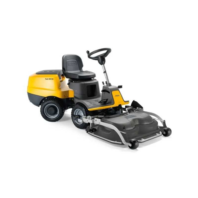 STIGA Park 300 RC 432cc petrol ride-on mower with front deck included