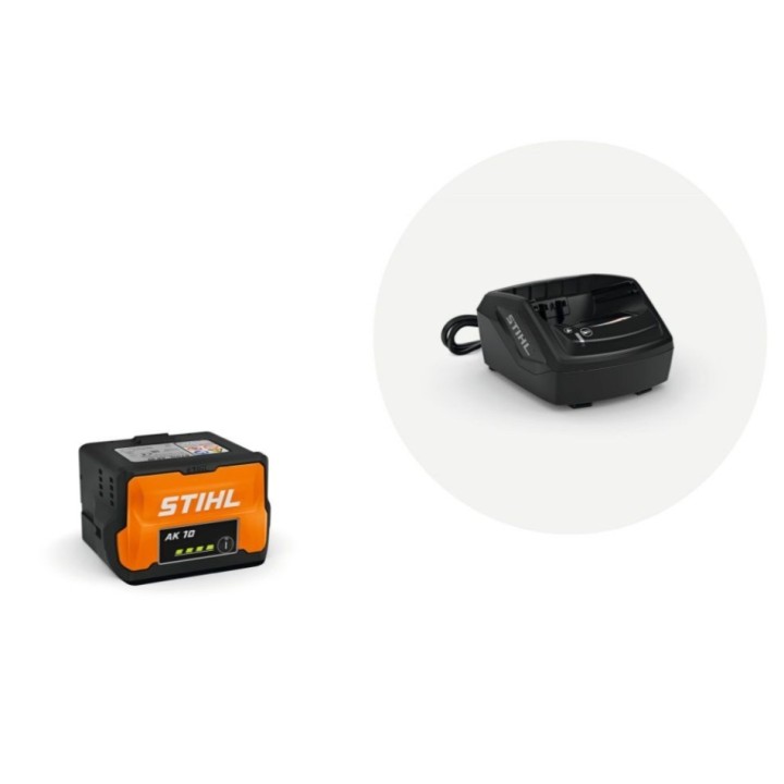 Original Stihl Starter Sets AK10 Battery and AL101 Charger Kit | Newgardenmac.com