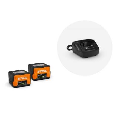 Kit of 2 AK20 batteries and AL101 charger ORIGINAL STIHL STARTER SET AK20 PLUS | Newgardenmac.com