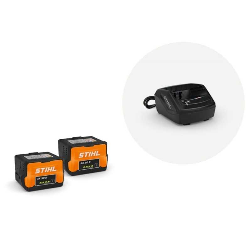 Set bestehend aus 2 AK30S-Akkus und AL101-Ladegerät ORIGINAL STIHL STARTERSET AK30S PLUS