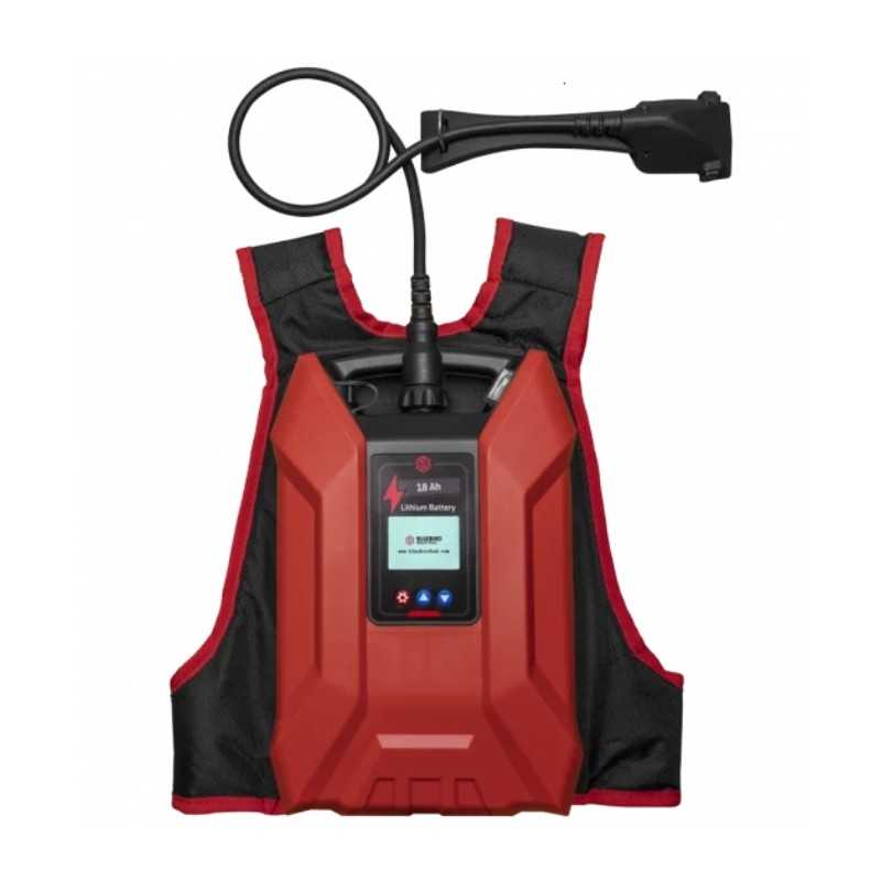 Kit batteria a zaino leggero e resistente 50.4V 18Ah BLUE BIRD con display