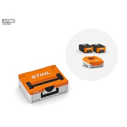 STIHL Power Box 3 compuesto por 2 baterías AP500S y 1 cargador rápido AL501 | Newgardenmac.com