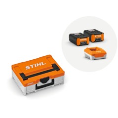 STIHL Power Box 2 consisting of 2 AP300S batteries and 1 AL501 rapid charger | Newgardenmac.com