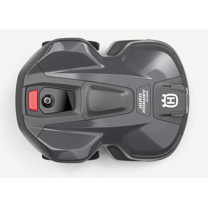 Robot cortacésped HUSQVARNA AUTOMOWER 320 BLACK 3300m2 Enchufable EPOS incluido | Newgardenmac.com