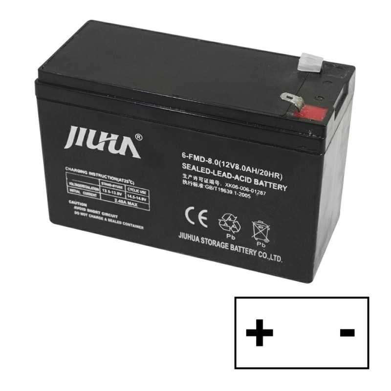 Batterie au lithium 7,5 Ah /12 V Pôle positif gauche pour tracteur de pelouse