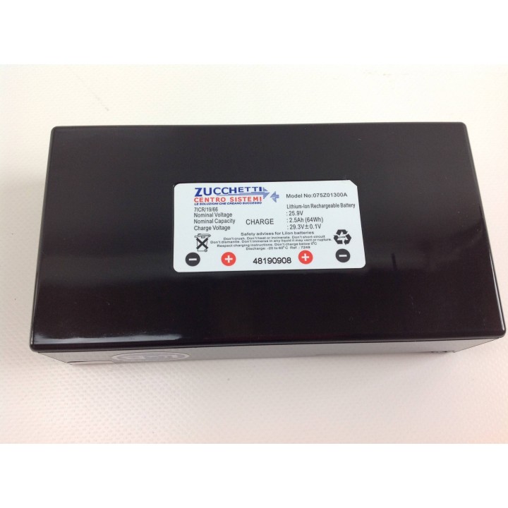 Lithium-Batterie für L30 ZUCCHETTI Roboter 25,2 V 2,5 Ah 050035 075Z01300A | Newgardenmac.com