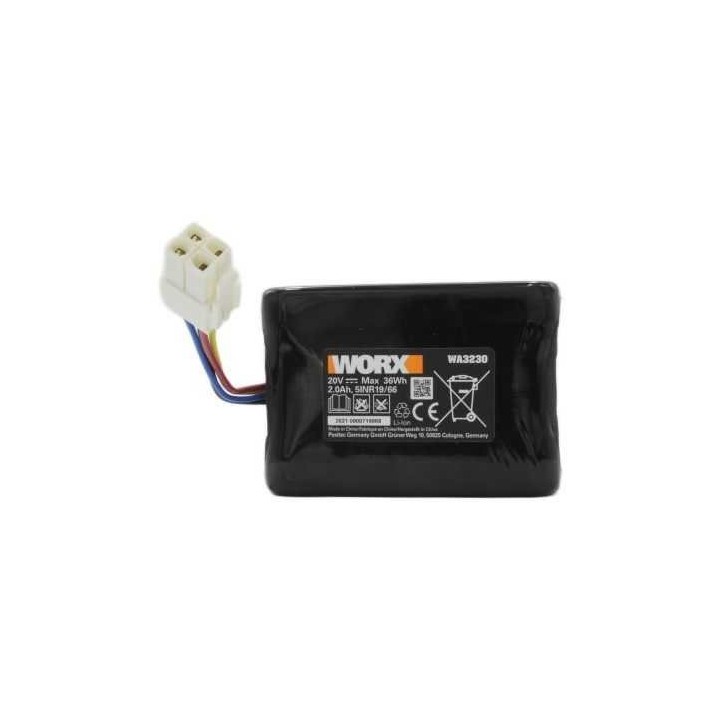 WA3230 - Worx 20V 2Ah Lithium-Batterie | Newgardenmac.com