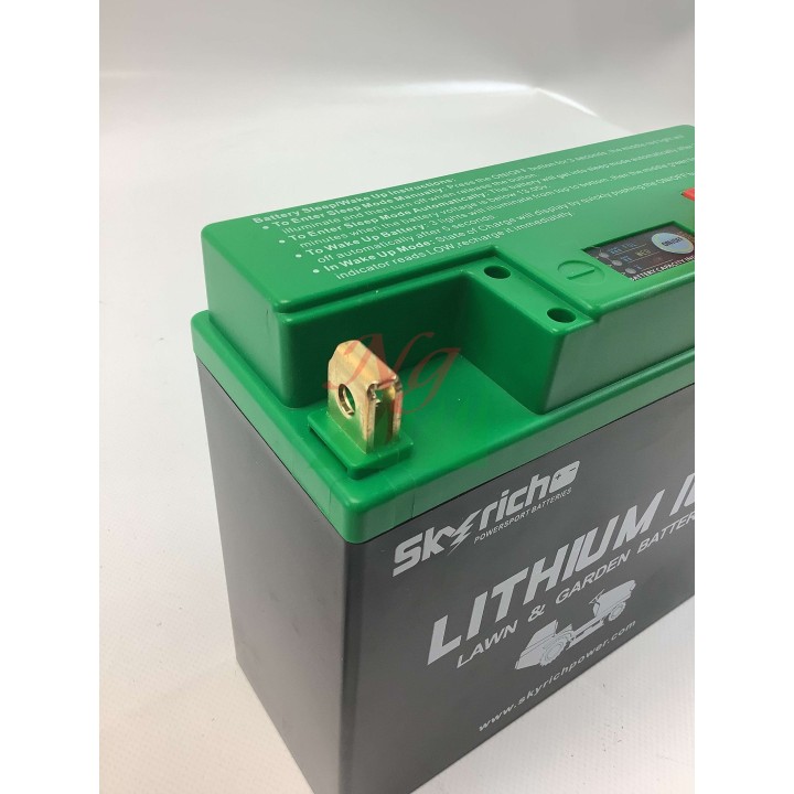 SKYRICH lithium battery lawn mower tractor capacity 22Ah voltage 12V | Newgardenmac.com