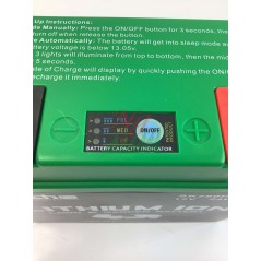 SKYRICH lithium battery lawn mower tractor capacity 22Ah voltage 12V | Newgardenmac.com