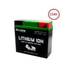 SKYRICH tracteur de pelouse batterie lithium capacité 22Ah tension 12V | Newgardenmac.com