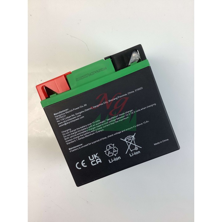 Batería de litio para tractor de césped SKYRICH capacidad 32Ah tensión 12V | Newgardenmac.com