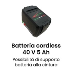 ACTIVE 40V 5Ah cordless battery with belt clip option | Newgardenmac.com