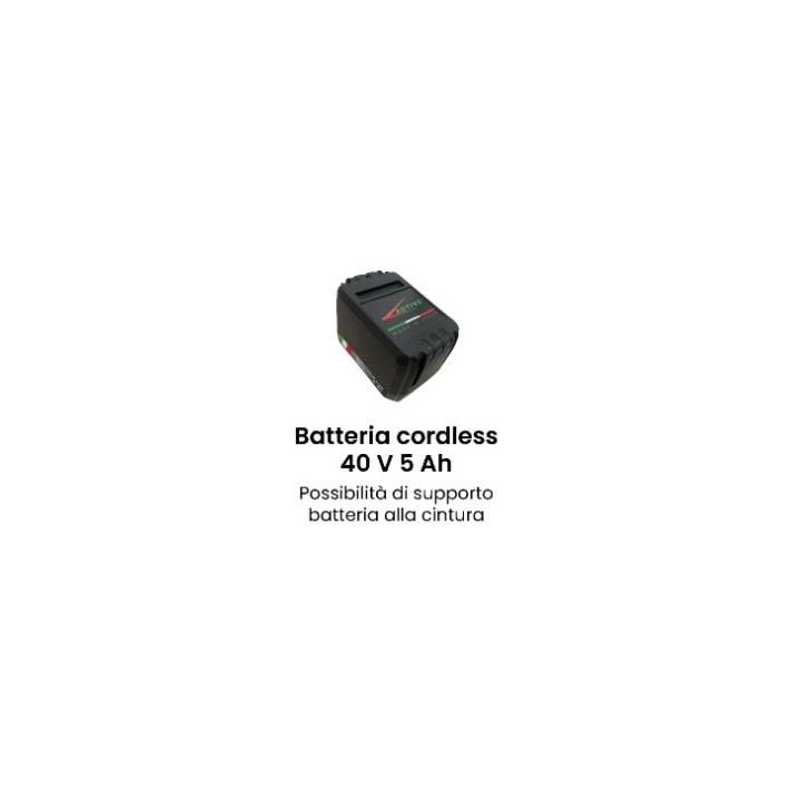 ACTIVE 40V 5Ah cordless battery with belt clip option | Newgardenmac.com