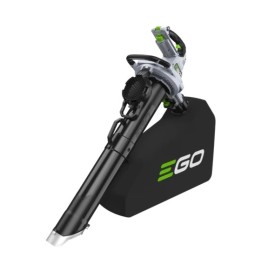 EGO LV5000E 56V battery-powered blower/vacuum cleaner with an air speed of 335 km/h. | Newgardenmac.com
