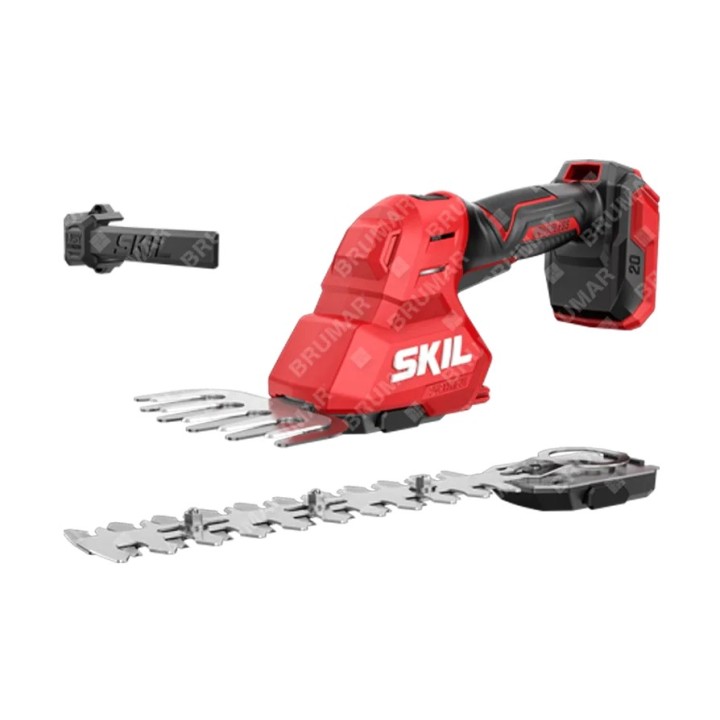 Tijeras cortacésped y setos inalámbricas SKIL 0631CA 20V Chervon con cuchillas incluidas | Newgardenmac.com