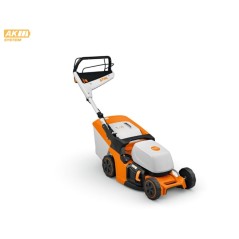 Cortadora de césped a batería AK STIHL RMA443V, ancho de corte de 41 cm, recolector de césped de 52 L | Newgardenmac.com