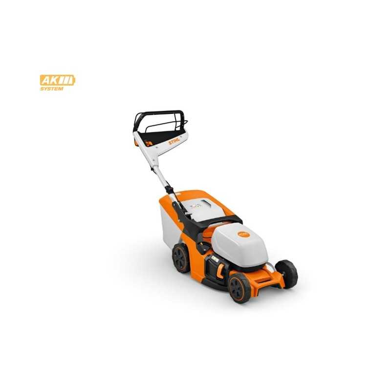Tondeuse à gazon sans fil AK STIHL RMA443V, largeur de coupe 41 cm, bac de ramassage 52 L