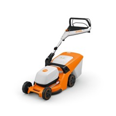Cortadora de césped a batería AK STIHL RMA443V, ancho de corte de 41 cm, recolector de césped de 52 L
