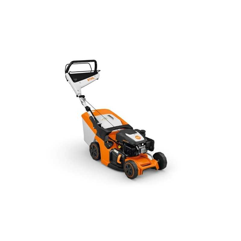 Tondeuse à gazon thermique STIHL RM443V 139 cm³, largeur de coupe 41 cm, bac de ramassage 52 L