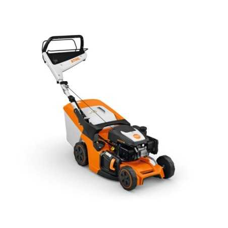 STIHL RM443V 139cc petrol lawnmower, 41cm cutting width, 52L grass catcher | Newgardenmac.com