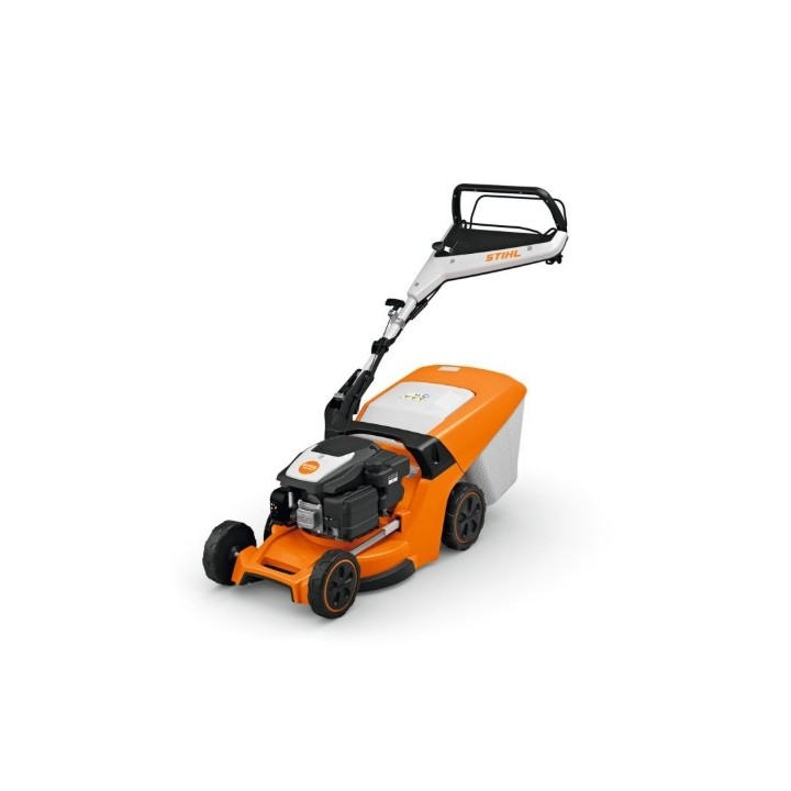 STIHL RM443V 139cc petrol lawnmower, 41cm cutting width, 52L grass catcher | Newgardenmac.com