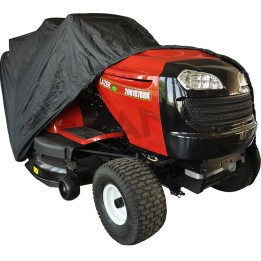 Black polyester lawn tractor cover, 275x130x140 cm | Newgardenmac.com