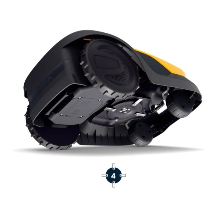 Robot tagliaerba autonomo STIGA A6v Bluetooth - 4G fino a 600 mq | Newgardenmac.com