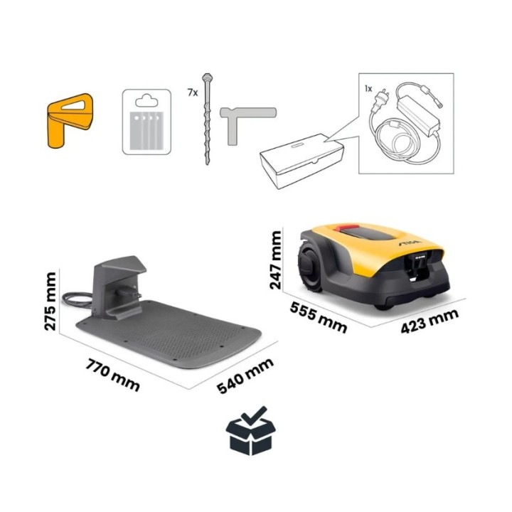 Robot tagliaerba autonomo STIGA A8v Bluetooth - 4G fino a 800 mq | Newgardenmac.com