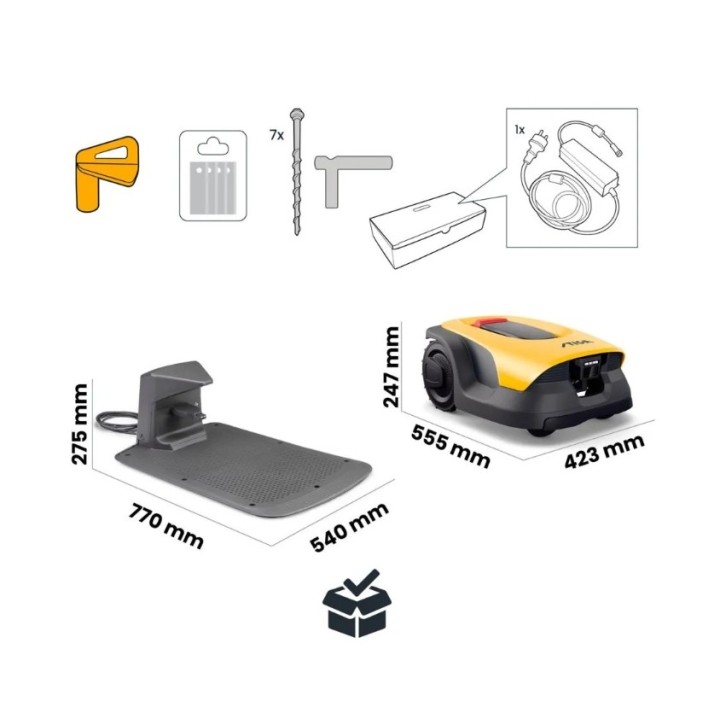 STIGA A 10v Bluetooth - 4G autonomous robot lawnmower up to 1000 m2 | Newgardenmac.com