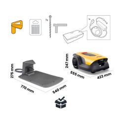 Robot tagliaerba autonomo STIGA A25v Bluetooth - 4G fino a 2500 mq | Newgardenmac.com