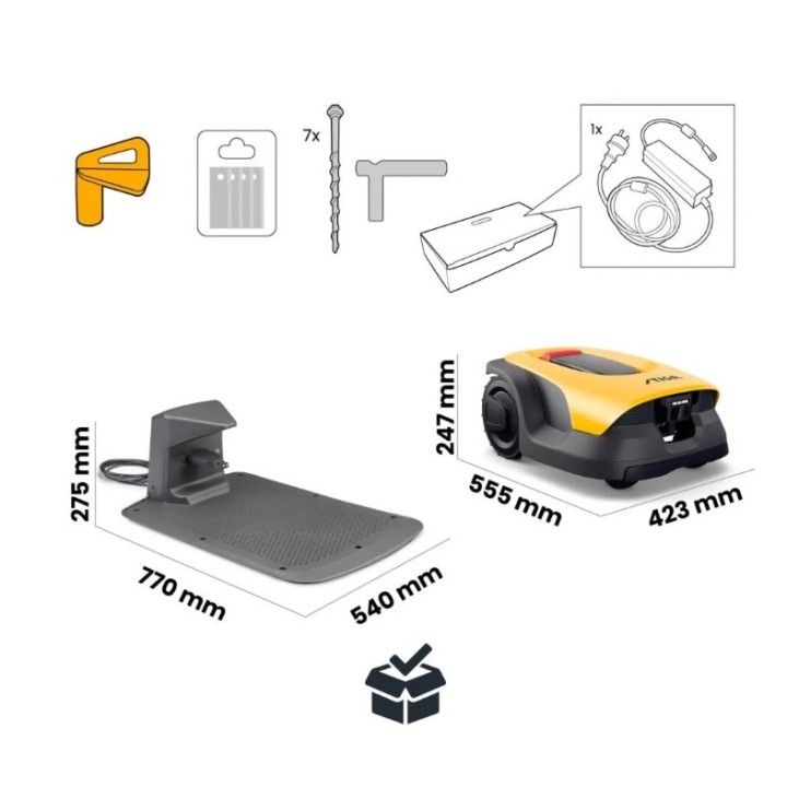 STIGA 25V Bluetooth - 4G autonomer Mähroboter bis zu 2500 m² | Newgardenmac.com