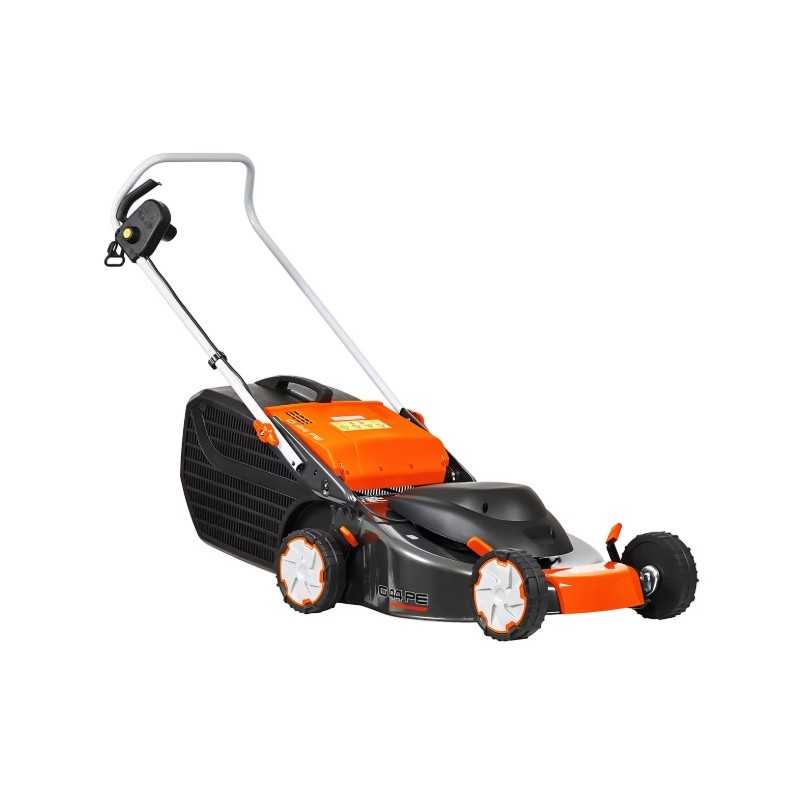 Tondeuse à gazon électrique OLEOMAC G44PE COMFORT 1,5 kW, largeur de coupe 41 cm, bac de ramassage 60 L