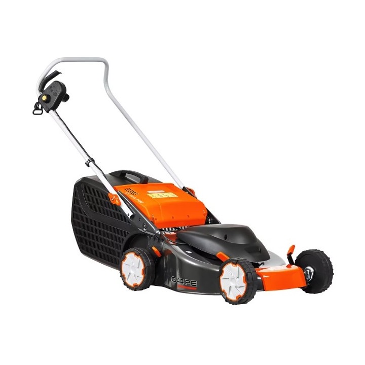 Tondeuse à gazon électrique OLEOMAC G44PE COMFORT 1,5 kW, largeur de coupe 41 cm, bac de ramassage 60 L | Newgardenmac.com