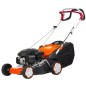 Cortacésped autopropulsado de gasolina OLEOMAC G44TK COMFORT de 123 cc, ancho de corte de 41 cm, recogedor de césped de 60 L.