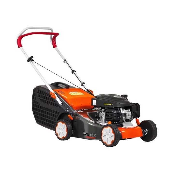 OLEOMAC G48PK COMFORT 123cc petrol push lawnmower, 46cm cutting width, 60L grass catcher | Newgardenmac.com
