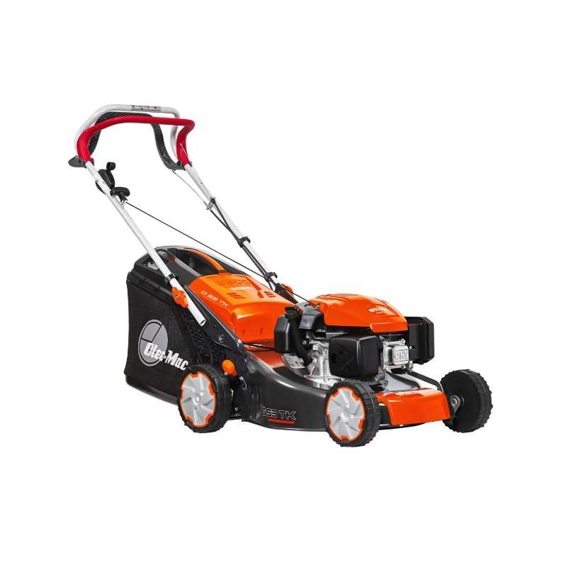 Cortacésped autopropulsado de gasolina OLEOMAC G53TK COMFORT PLUS de 166 cc, ancho de corte de 51 cm.